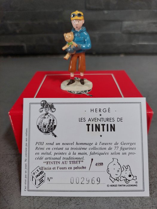 Tintin - Tintin et l'ours en peluche (Tintin au Tibet) - 4550 Figurine - 1994