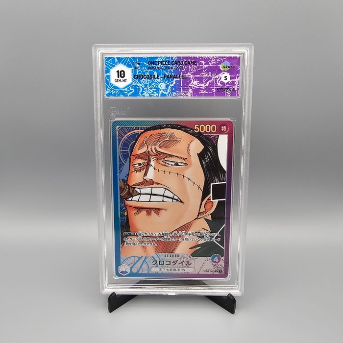 Crocodile [Parallel] OP01-062 L Graded card - Graad 10