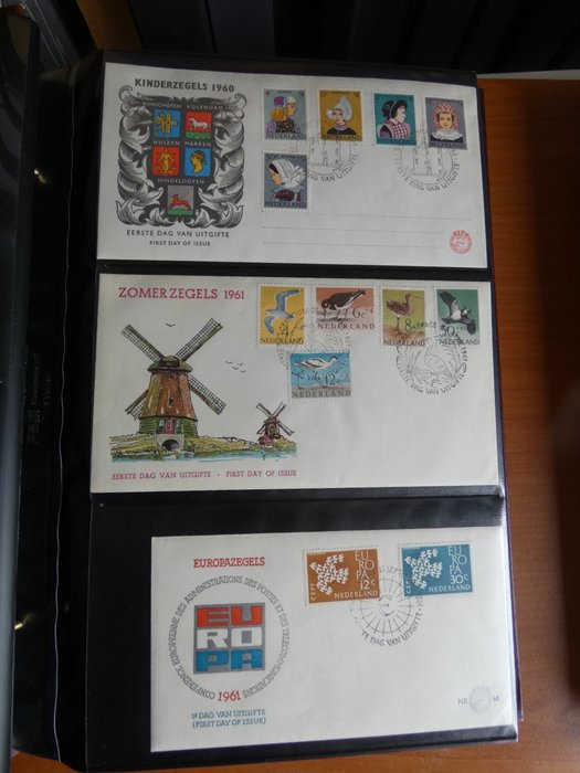 Holland 1959/1969 - Samling af tomme FDC'er i Importa-album