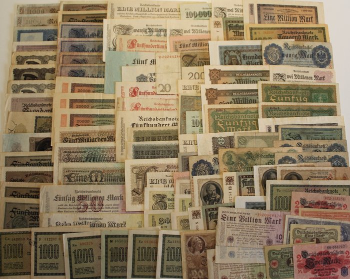 Tyskland. - 101 Banknotes - various dates  (Ingen mindstepris)