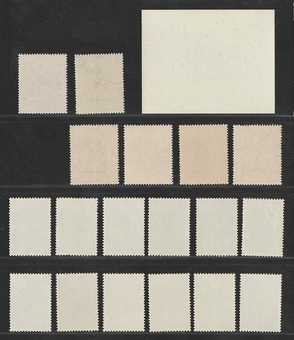 Jugoslavien 1952/1961 - 3 bedre komplette sæt - Michel 698/703, 738/749, bl. 6