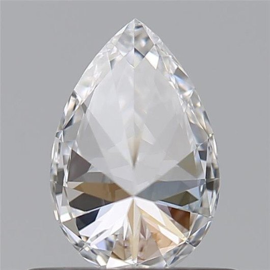 1 pcs Diamant  (Natur)  - 0.60 ct - Pære - D (farveløs) - VVS2 - Gemological Institute of America (GIA)