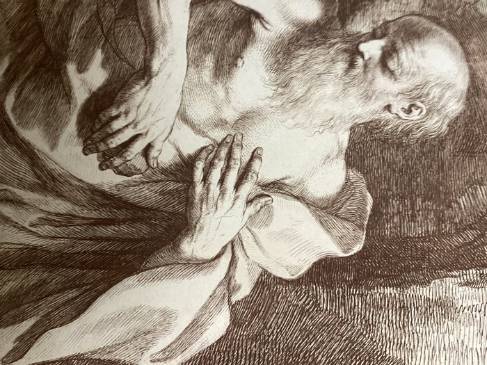 Guercino (1591-1666) after by Francesco Bartolozzi (1727-1815) - St Jerome