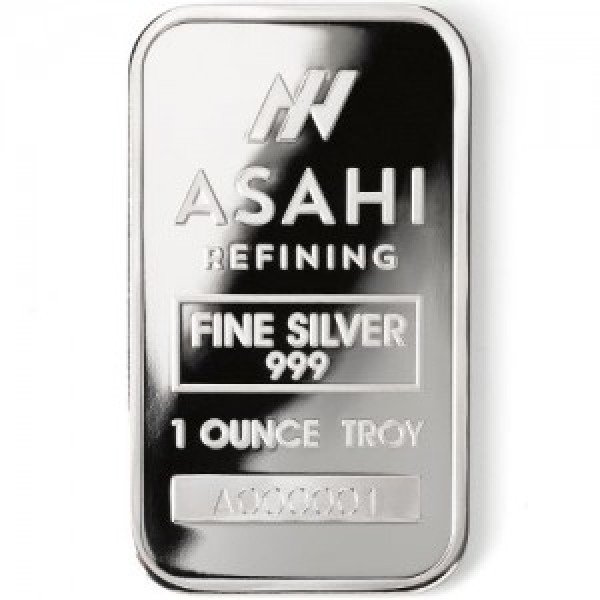 5 Troy Ounce - Sølv 999 - 5 x 1 oz Asahi