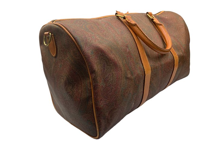 Etro - Paisley Leather Boston - Rejsetaske