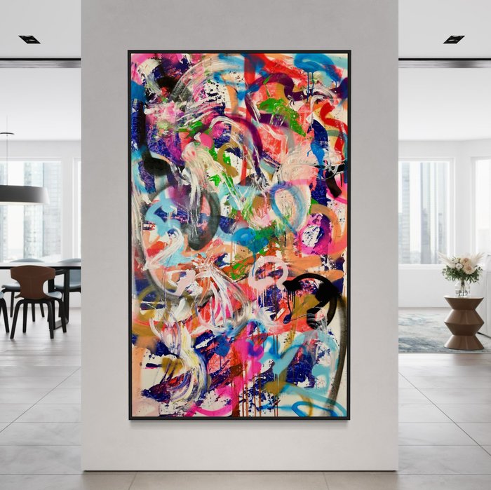 Timo Wedell (1994) - Colorfull Argument Abstract - XXL