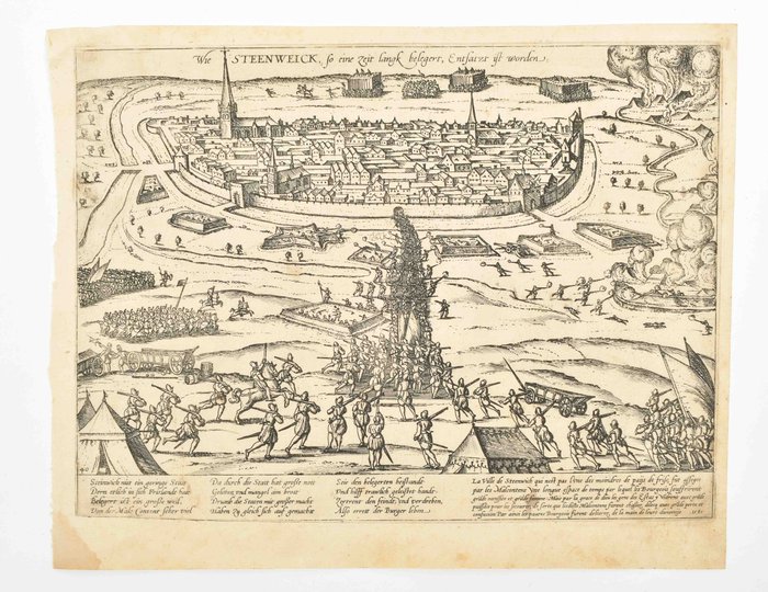 Holland - Steenwijk; F. Hogenberg - Ontzet van Steenwijk - 1581-1600