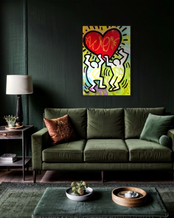 Gunnar Zyl (1988) - Heart / Keith Haring  Zyl