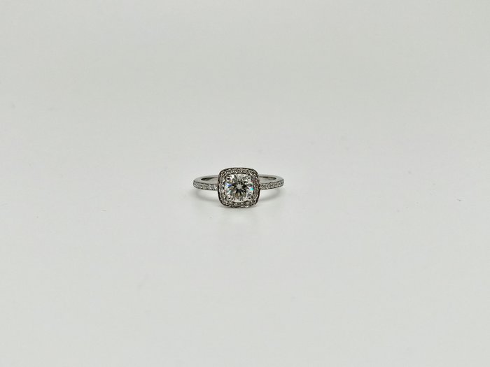 Forlovelsesring - 14 karat Hvidguld -  1.36ct. tw. Diamant (Natur) - Diamant