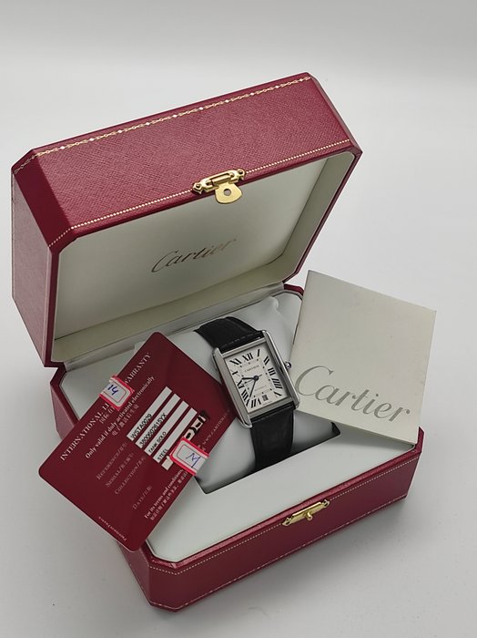 Cartier - Tank Solo XL Automatic FULL SET - WSTA0029 - Mænd - 2011-nu