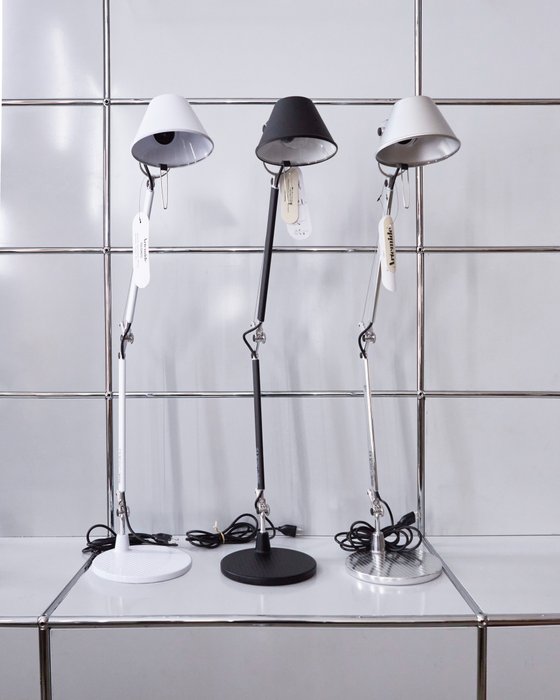 Artemide - Michele De Lucchi, Giancarlo Fassina - Skrivebordslampe - Tolomeo minibord - Aluminium - VÆLG DIN FARVE