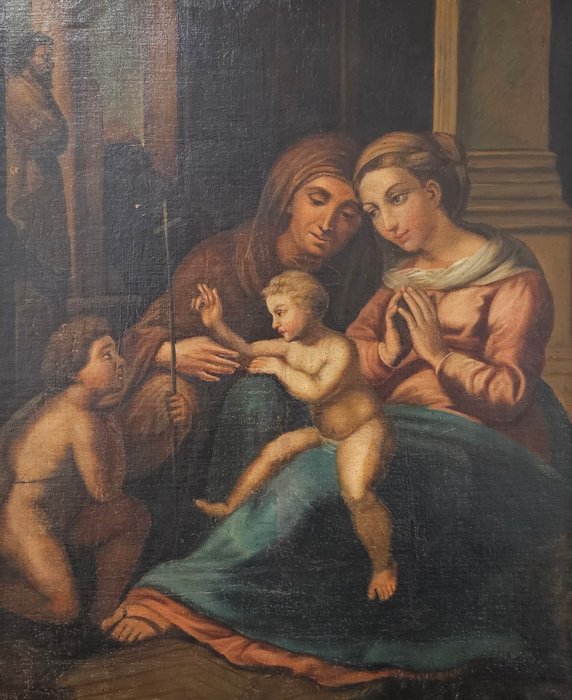 Italiensk skole (XIX) - Madonna del Divino Amore (da Raffaello)