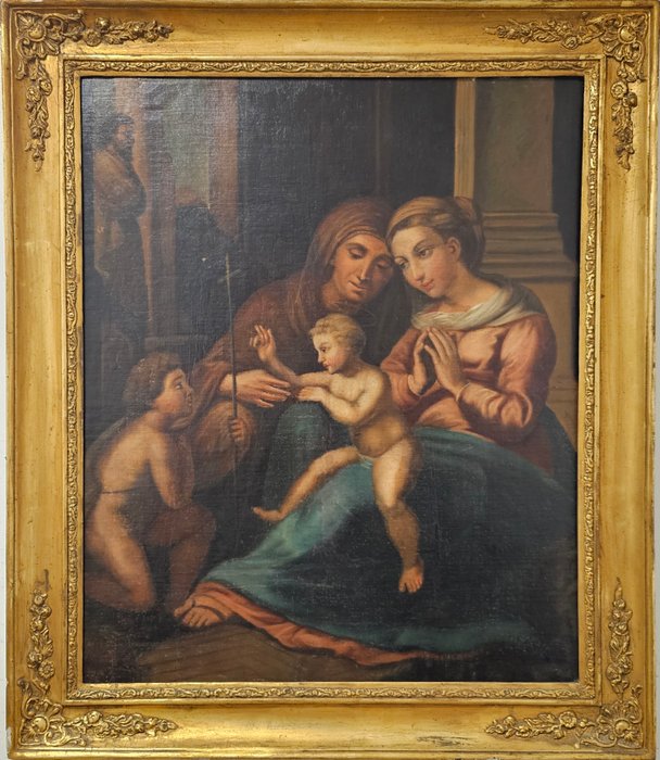 Italiensk skole (XIX) - Madonna del Divino Amore (da Raffaello)