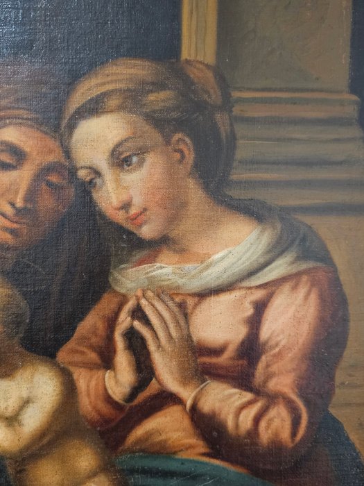 Italiensk skole (XIX) - Madonna del Divino Amore (da Raffaello)