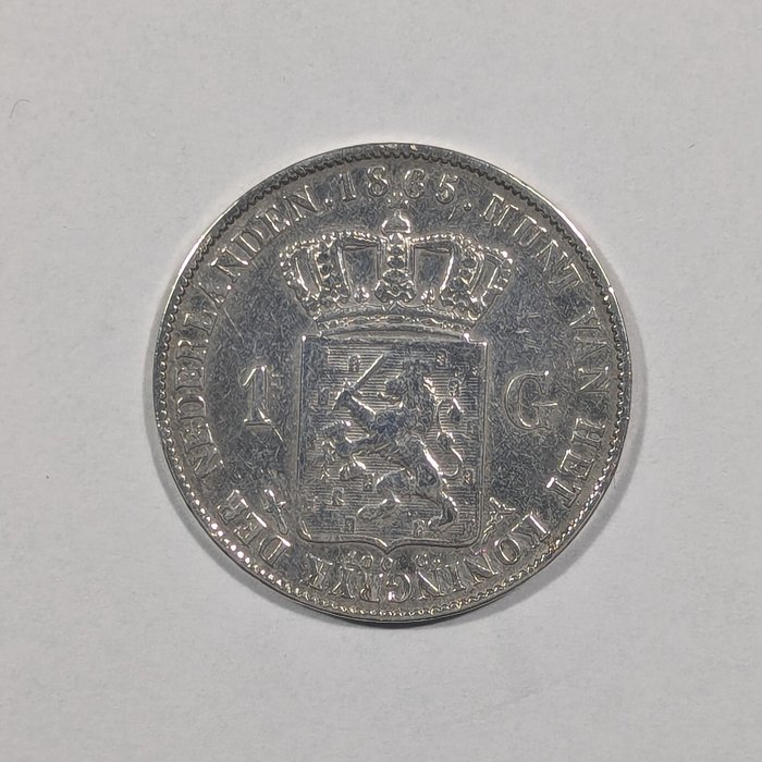 Holland Willem III (1849-1890) 1 Gulden 1865  (Ingen mindstepris)