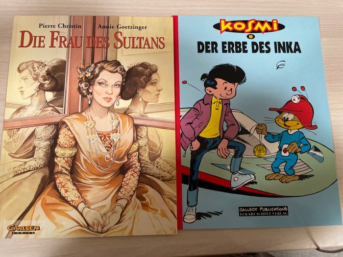 Das Erbe des Inka  Die Frau des Sultans - with Signature  Sketch from Yos and Goetzinger - 2 Comic