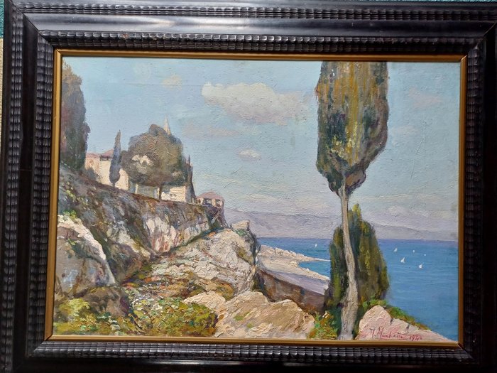 Angelo  Muchetti (1912-1960) - Veduta del Lago di Garda