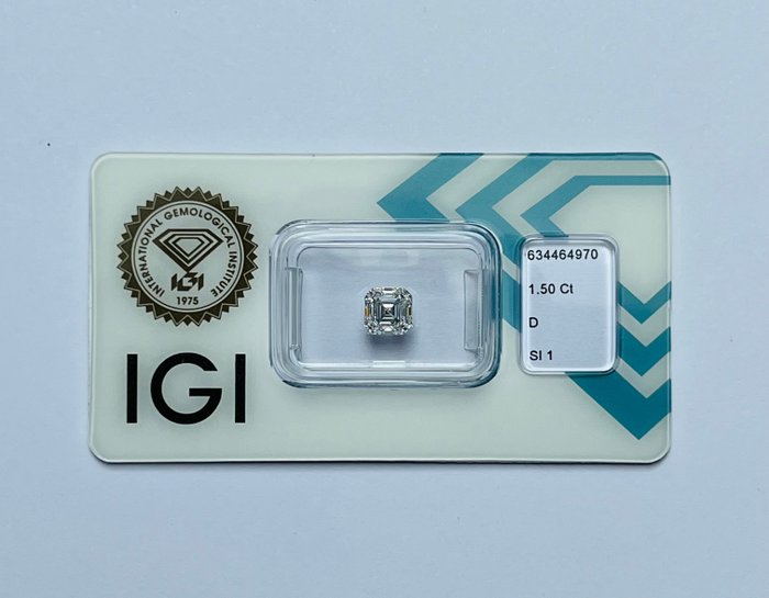 1 pcs Diamant  (Natur)  - 150 ct - Smaragd - D (farveløs) - SI1 - International Gemological Institute (IGI)