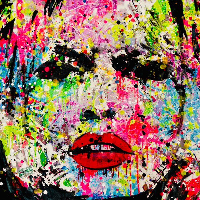 Mikko (1982) - Brigitte Bardot On Graffiti Background - XL