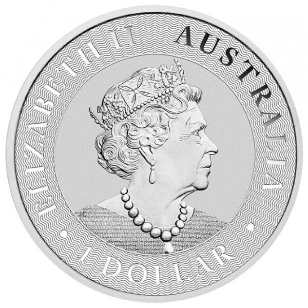 Australien. 100 x 1 oz $1 AUD Silver Kangaroo Coin (Random Years) In Tubes