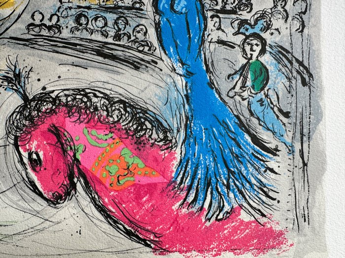 Marc Chagall (1887-1985) - Soleil au cheval rouge