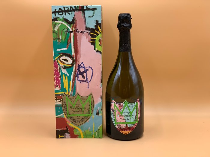 2015 Dom Pérignon, "désign vert" Jean-Michel Basquiat. "Limited Édition" - Champagne Brut - 1 Flaske (0,75L)