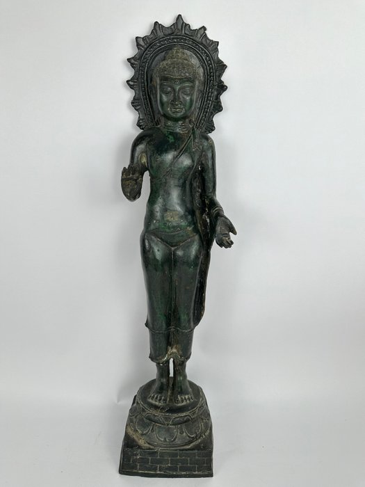 Very large Buddha statue 59 cm - Statue - Cambodia  (Ingen mindstepris)