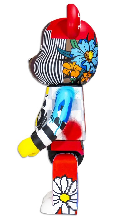 Jay Kaes (1985) - Bearbrick 1000% Hand painted (original artwork)