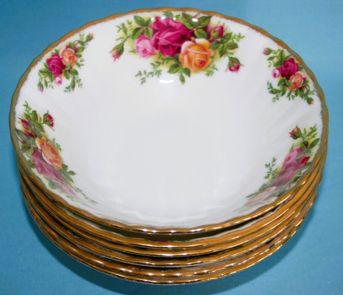 Royal Albert - Cereal Bowls - Sæt skåle (6) - Old Country Rose - Porcelæn