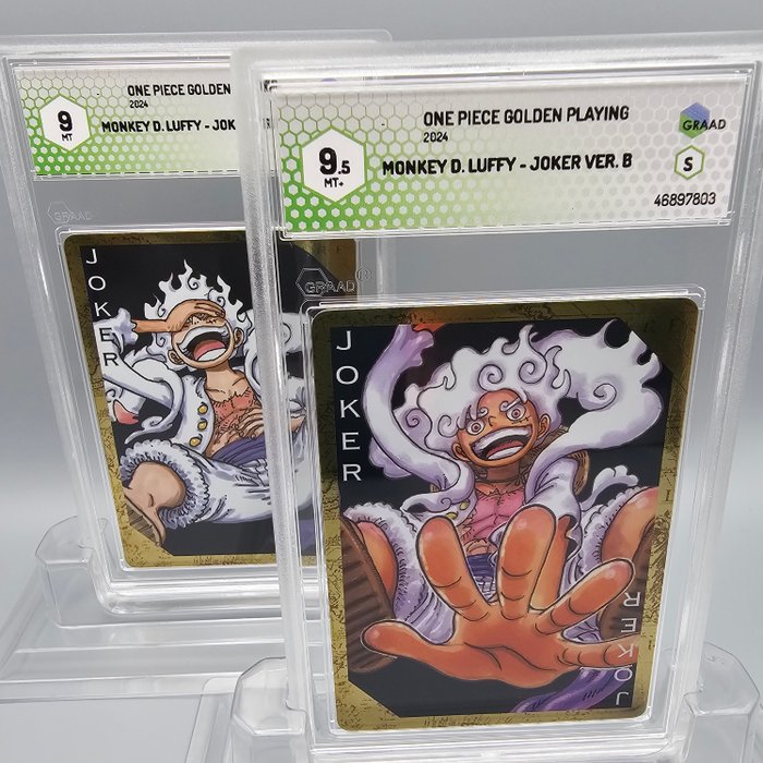 X2 LUFFY (JOKER) VerA/B - 2 Graded card - Graad 95