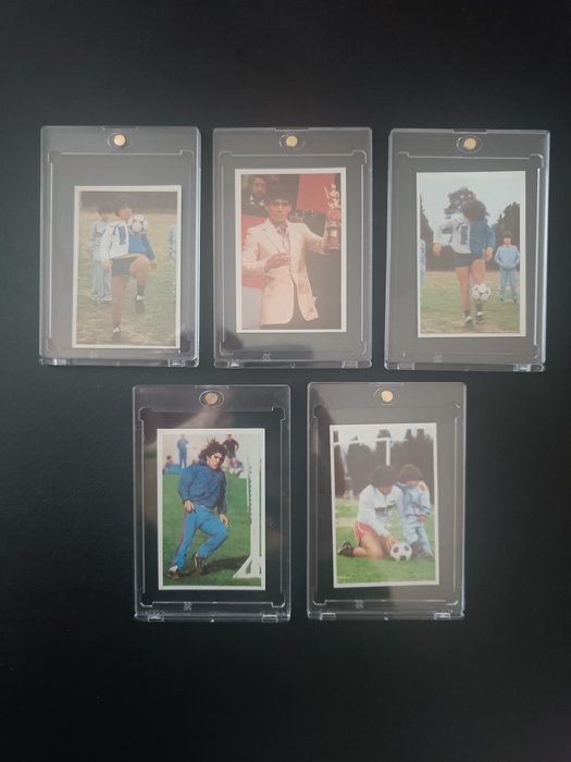 1984/85 Cromo Esport Sus Driblings Sus Goles Diego Maradona - 5 Card - Næsten så god som ny (NM)