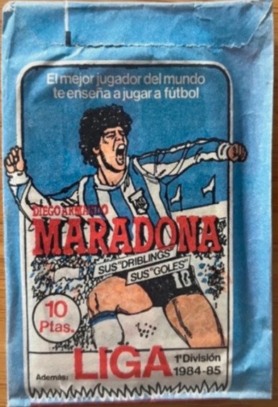 1984/85 Cromo Esport Sus Driblings Sus Goles Diego Maradona - 5 Card - Næsten så god som ny (NM)