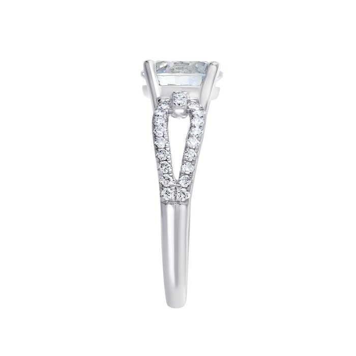 Ring - 14 karat Hvidguld -  2.52ct. tw. Diamant (Laboratoriedyrket) - Diamant