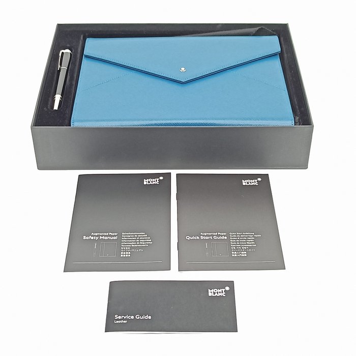 Montblanc - Set - Augmented Paper Sartorial - V42 - Petrol Blue - Starwalker - Pen