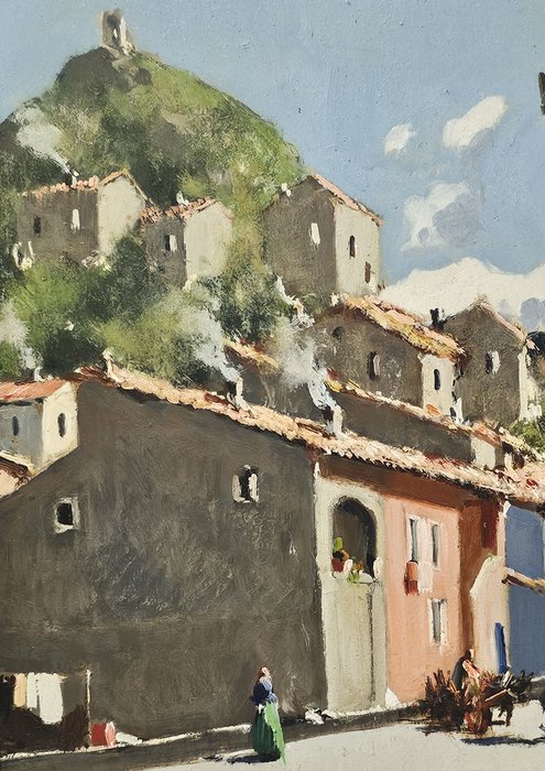 Aldo Conte (1948 - 1982) - Scorcio di Roccapia