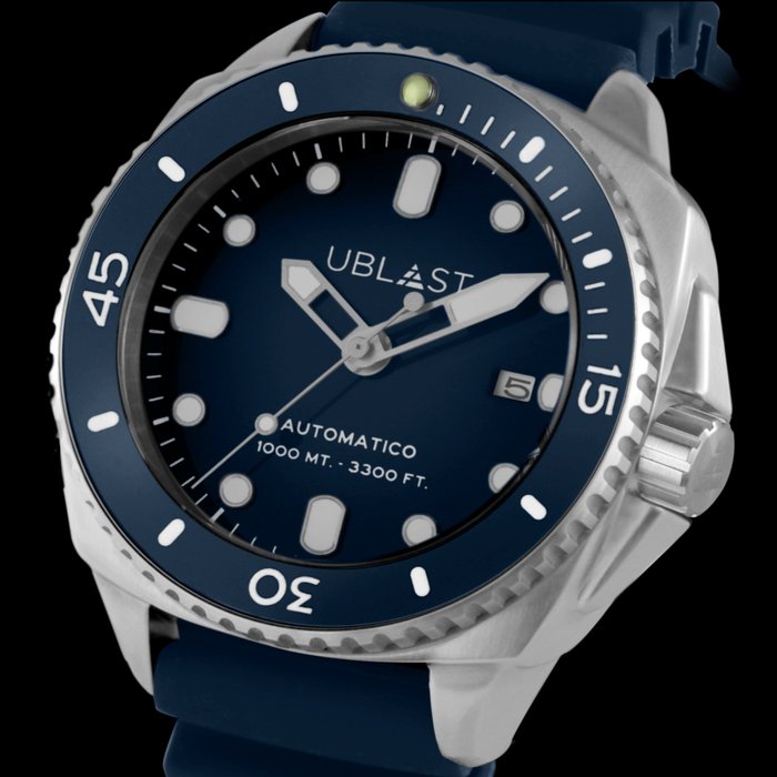 Ublast - SeaStrong Blue Rubber Strap - UBSS46CBU - Sub 100 ATM - Mænd - Ny