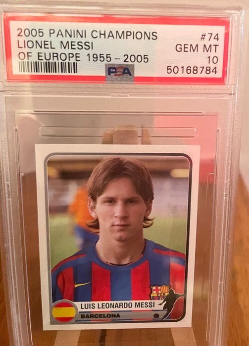 2005 - Panini - Champions of Europe - Lionel Messi - #74 Rookie - 1 Graded card - PSA 10