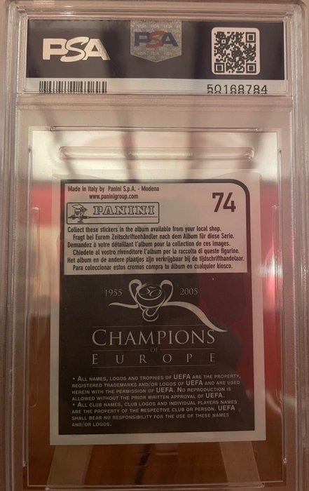 2005 - Panini - Champions of Europe - Lionel Messi - #74 Rookie - 1 Graded card - PSA 10