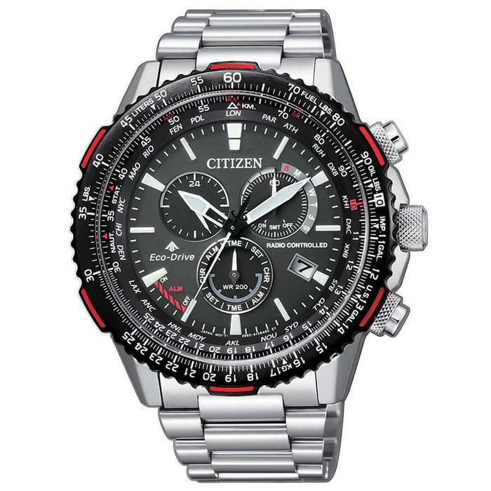 Citizen - Chrono Pilot Eco Drive - Ingen mindstepris - CB5001-57E - Mænd - 2011-nu