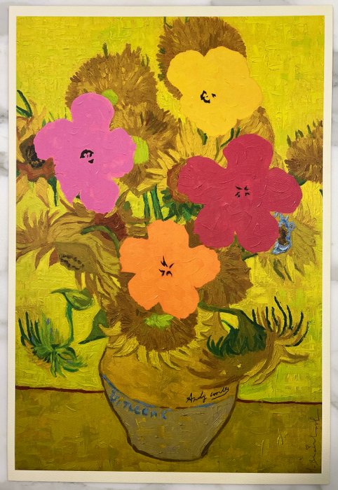 Mr Brainwash (1966) - Van Gogh / Andy Warhol - Sunflowers · No Reserve