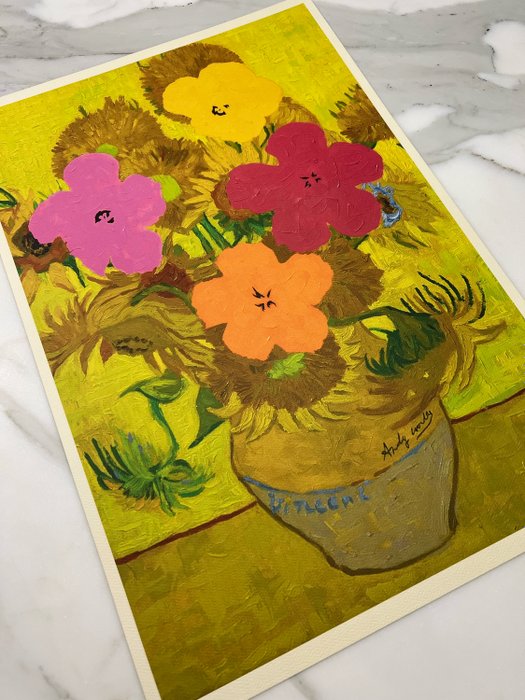 Mr Brainwash (1966) - Van Gogh / Andy Warhol - Sunflowers · No Reserve