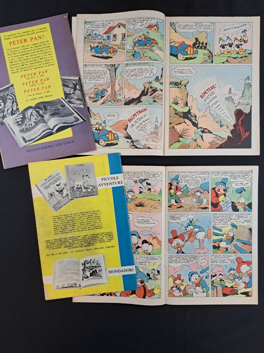 Albi d'Oro Serie Comica - Topolino e il Mostro dei Sette Colori e altri Albi d'Oro - 9 Comic - Første udgave - 1955