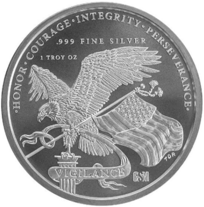 Förenta staterna Silver medal (ND) "45th President Donald J Trump" 1 Oz (999)  (Ingen mindstepris)