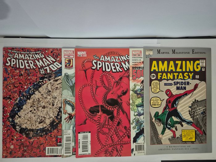 Amazing Spider-Man 316 - 325, 328, 500, 600, 692, 700 - Ultimate Spider-Man 160, Spider-Woman 1, Marvel Fanfare 42, Marvel Milestone Edition: Amazing - 19 Comic - 1989/2013