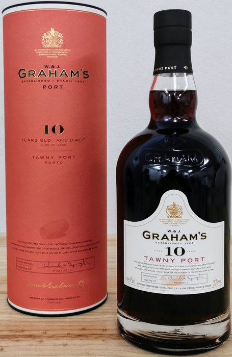 10 years old Tawny: Graham's, Niepoort, Quinta do Noval  Ramos Pinto -  Douro  - 4 Flasker (0,75 L)