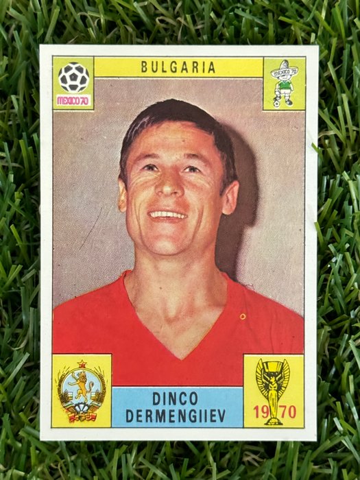 1970 Panini Mexico 70 World Cup Buglaria - Dinco Dermengiiev (Blue  Red back) - 1 Card - Næsten så god som ny (NM)