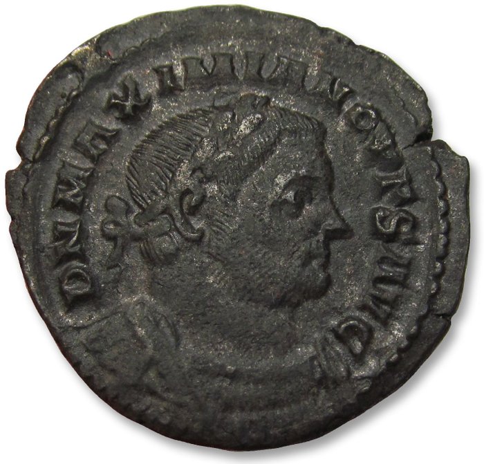 Romarriket Maximian (AD 286-305) Follis Londinium (London) 307 AD - mintmark PLN - large 27mm coin