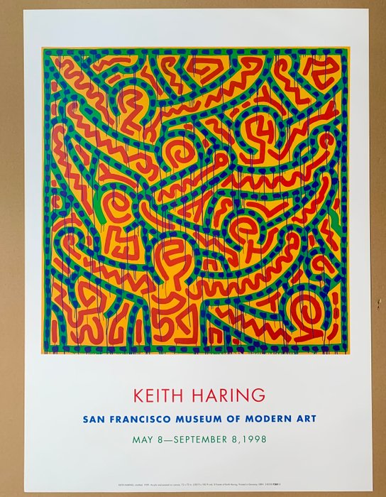 Keith Haring (after) - Untitled 1998 - Pop Art Offsetlithograph Print - 93 x 67 cm