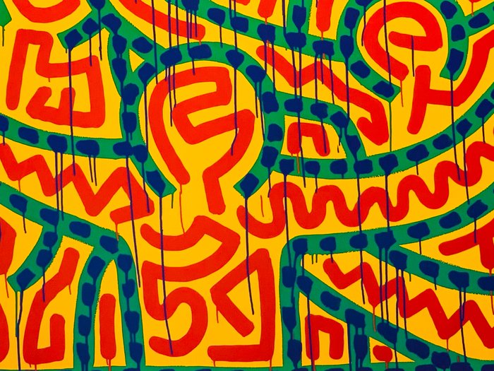 Keith Haring (after) - Untitled 1998 - Pop Art Offsetlithograph Print - 93 x 67 cm