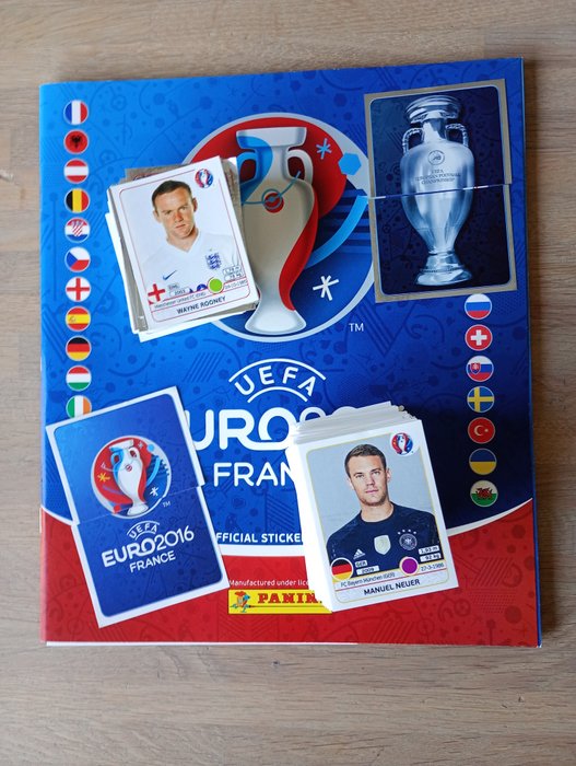 Panini - Euro 2016, Euro 2020 Preview, Euro 2020 Tournament Edition, WC Qatar 2022, WC Russia 18 - Lionel Messi, 5 Empty albums + 1420 Loose stickers